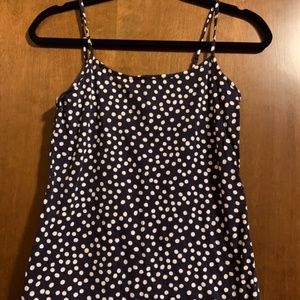 Navy Polka Dot Cami